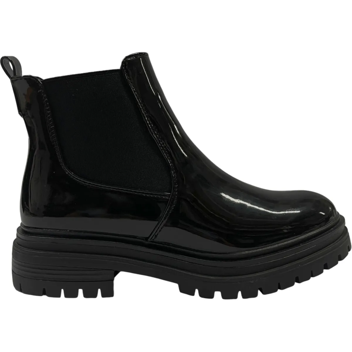 DETOGNI - Botin  Casual Mujer Negro Charol Oporto Detogni