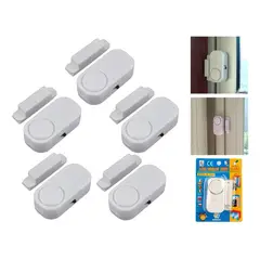 GENERICO - Pack de 5 Alarmas Magnéticas para Puertas y Ventanas 90dB