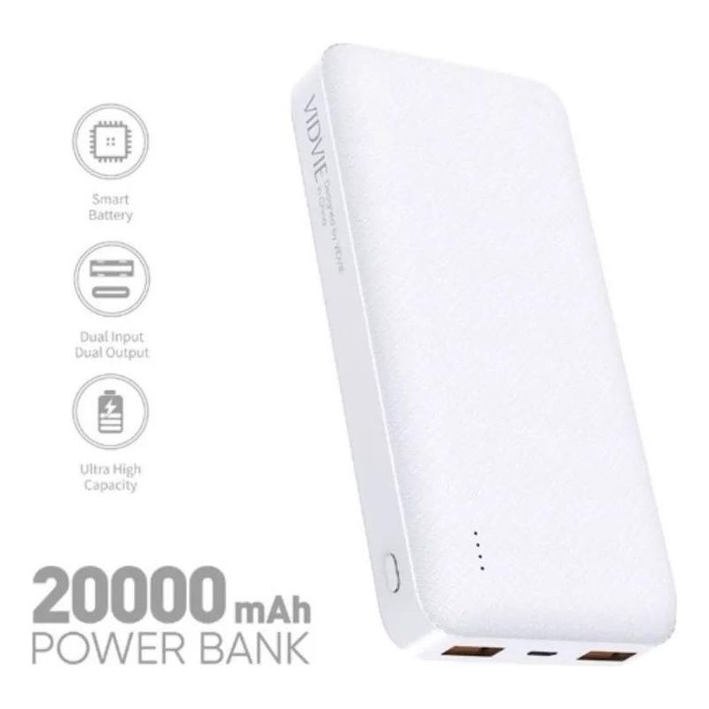 GENERICO - Power Bank 20000mAh con 2 USB y USB-C Portátil y Ecológica