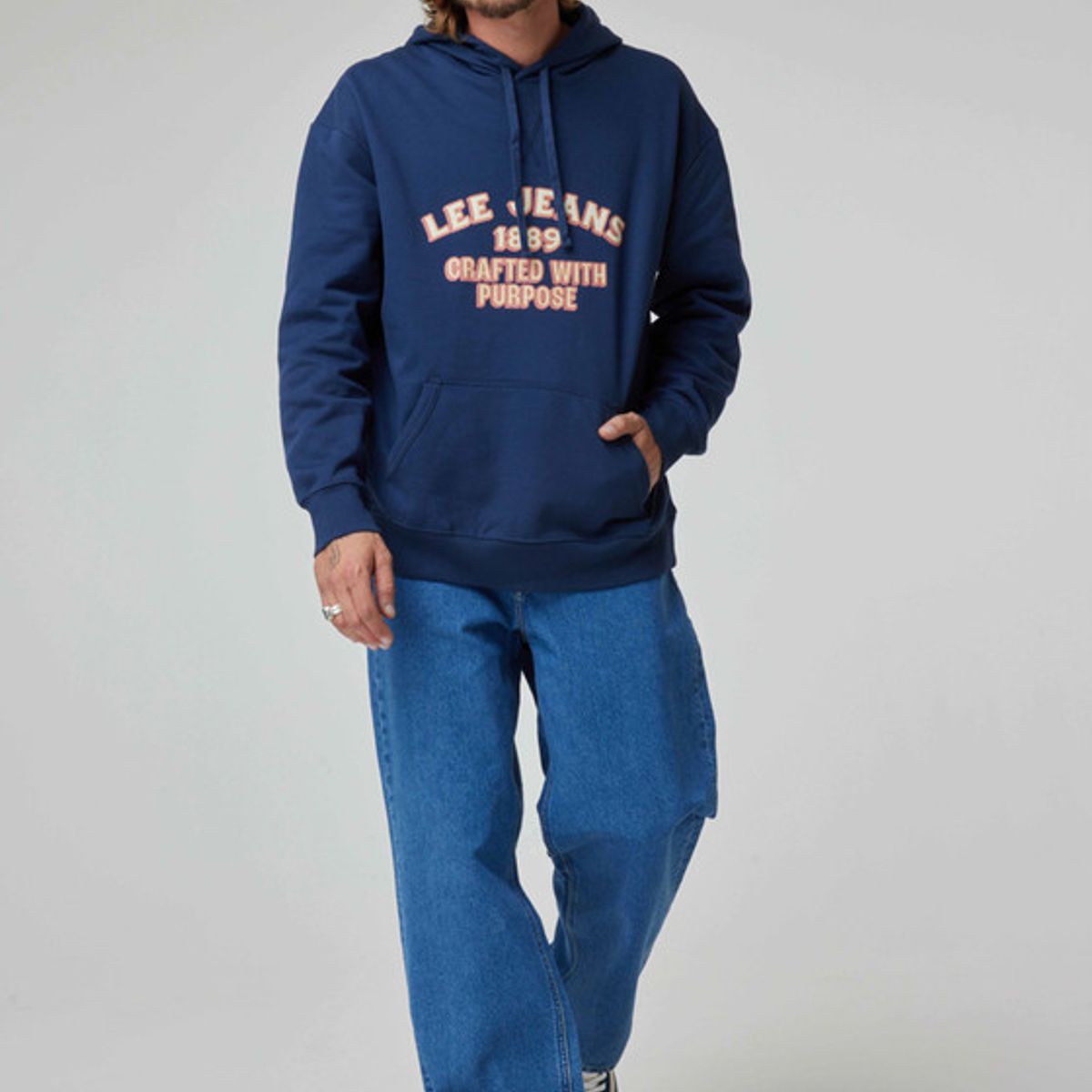 LEE - Poleron Hombre Loose Fit Navy