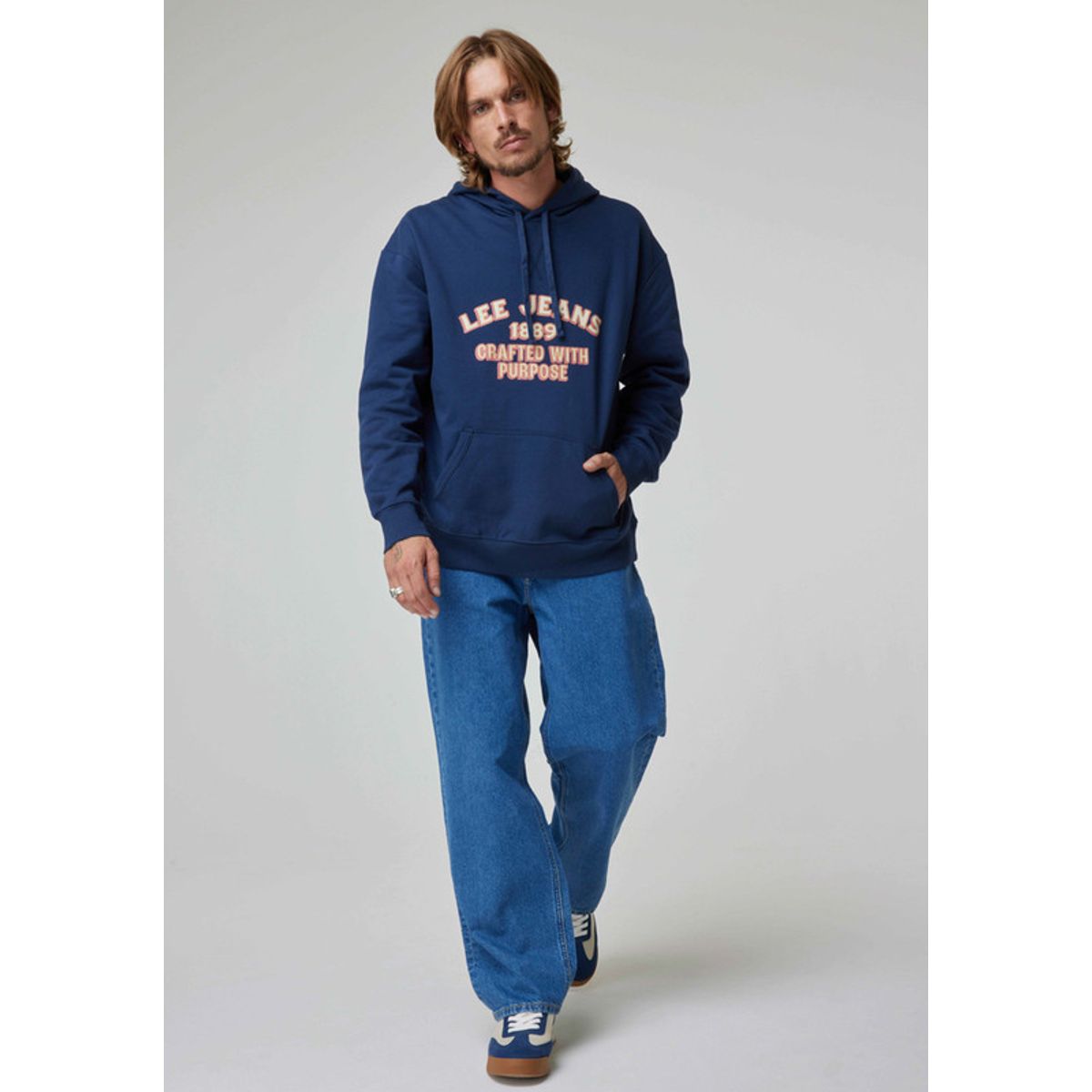 LEE - Poleron Hombre Loose Fit Navy