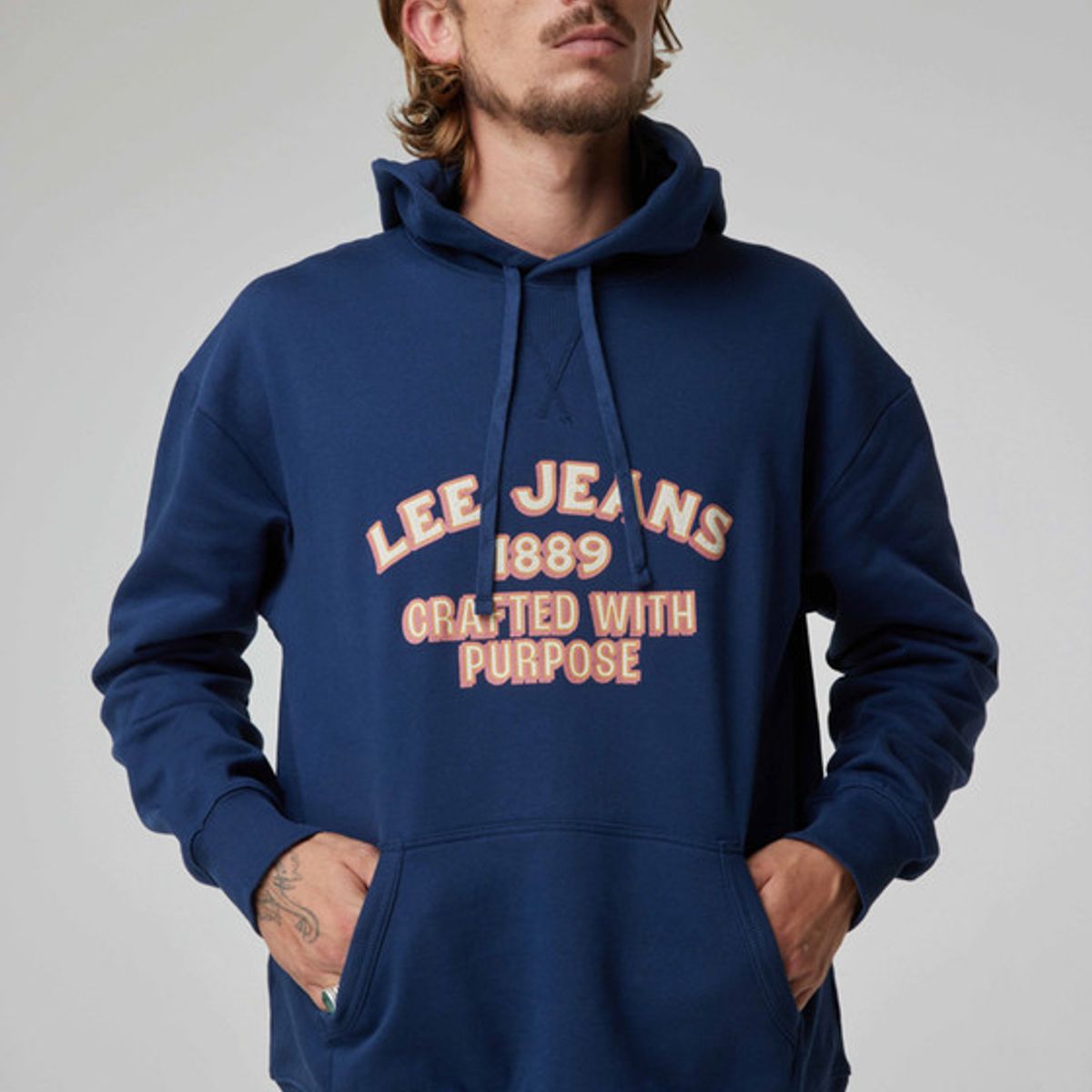 LEE - Poleron Hombre Loose Fit Navy