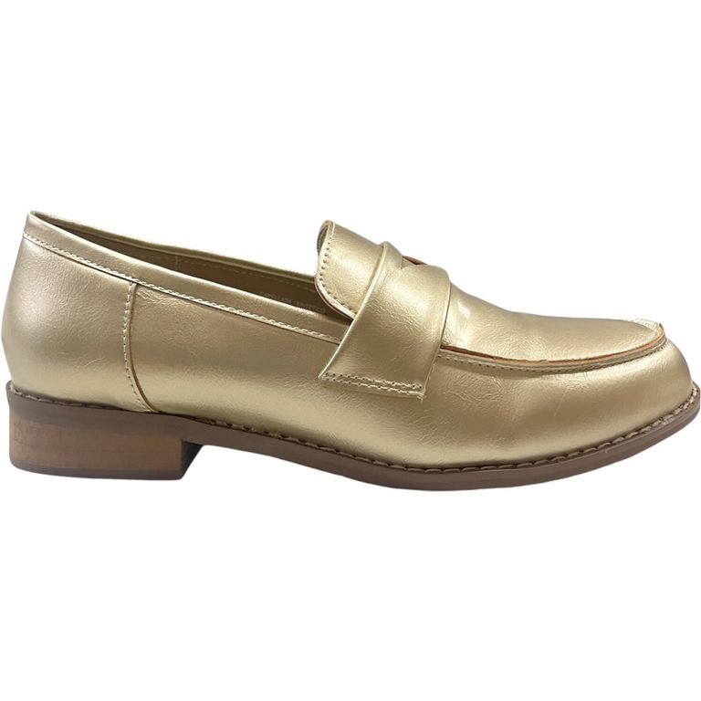 Mocasin Mujer Dorado Javiera