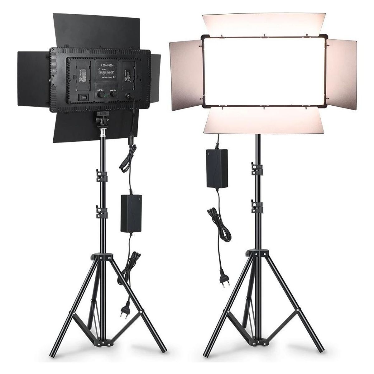 GENERICO - Kit Profesional de Iluminación LED con Trípode Reflector 600W