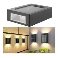 GENERICO - Kit de 2 Luces Solares LED para Jardín y Escaleras