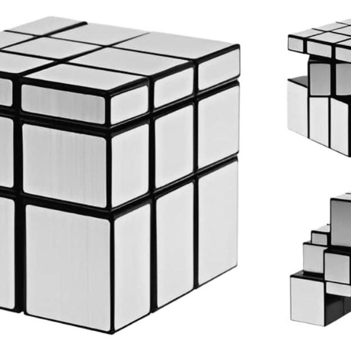 GENERICO - Cubo Espejo Cúbico Plateado 3x3 para Desarrollo Infantil