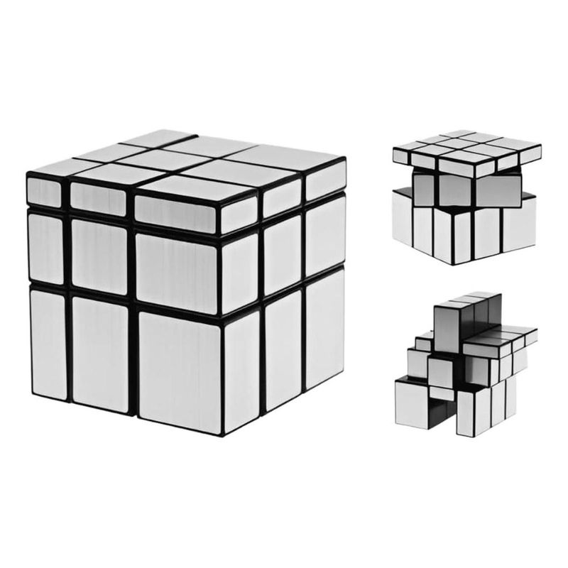 GENERICO - Cubo Espejo Cúbico Plateado 3x3 para Desarrollo Infantil