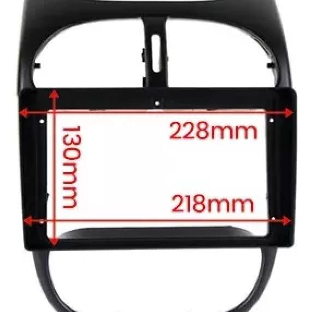 GENERICO - Bisel Adaptador para Radio 9 Pulgadas Peugeot 206