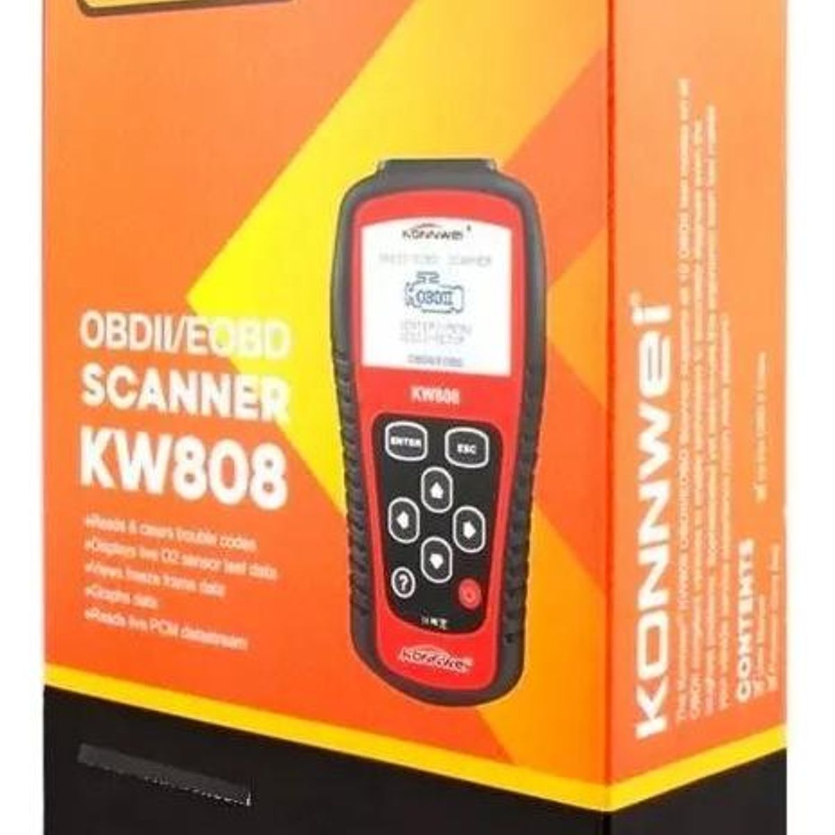 GENERICO - Scanner Automotriz OBD2 Konnwei KW808 Multimarca