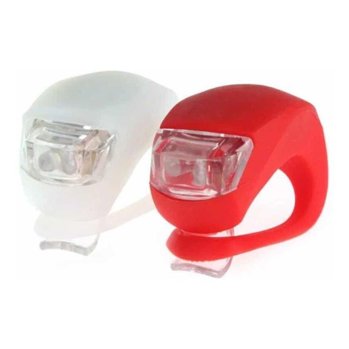 GENERICO - Pack de 2 Luces LED de Silicona para Bicicleta