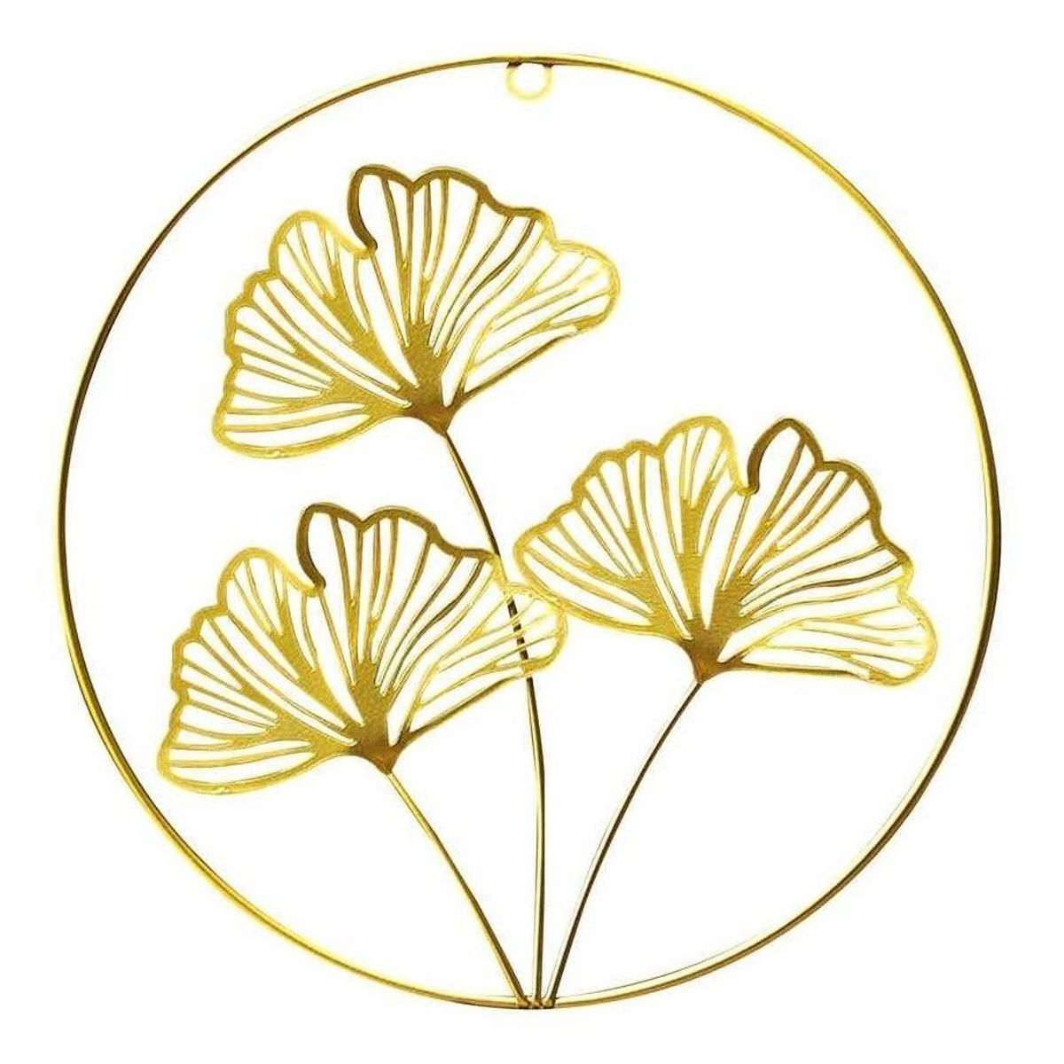 GENERICO - Adorno Colgante en Forma de Hojas Doradas de Hierro