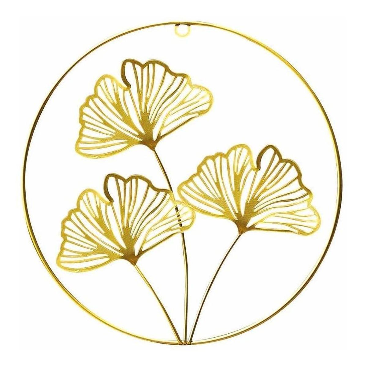 GENERICO - Adorno Colgante en Forma de Hojas Doradas de Hierro