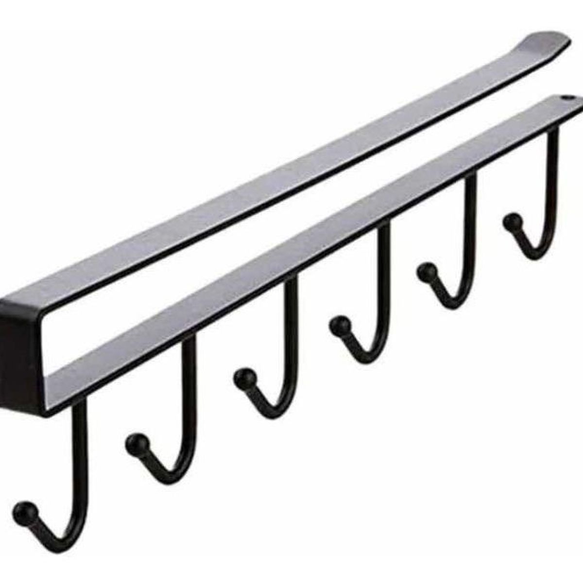 GENERICO - Soporte de Metal Negro para Colgar en Cocina