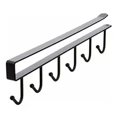 GENERICO - Soporte de Metal Negro para Colgar en Cocina