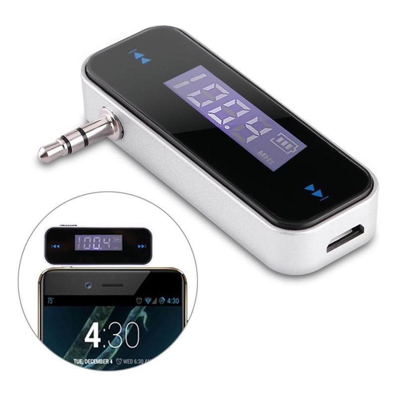 GENERICO - Transmisor FM de Audio para Coche con Conexión 35 mm