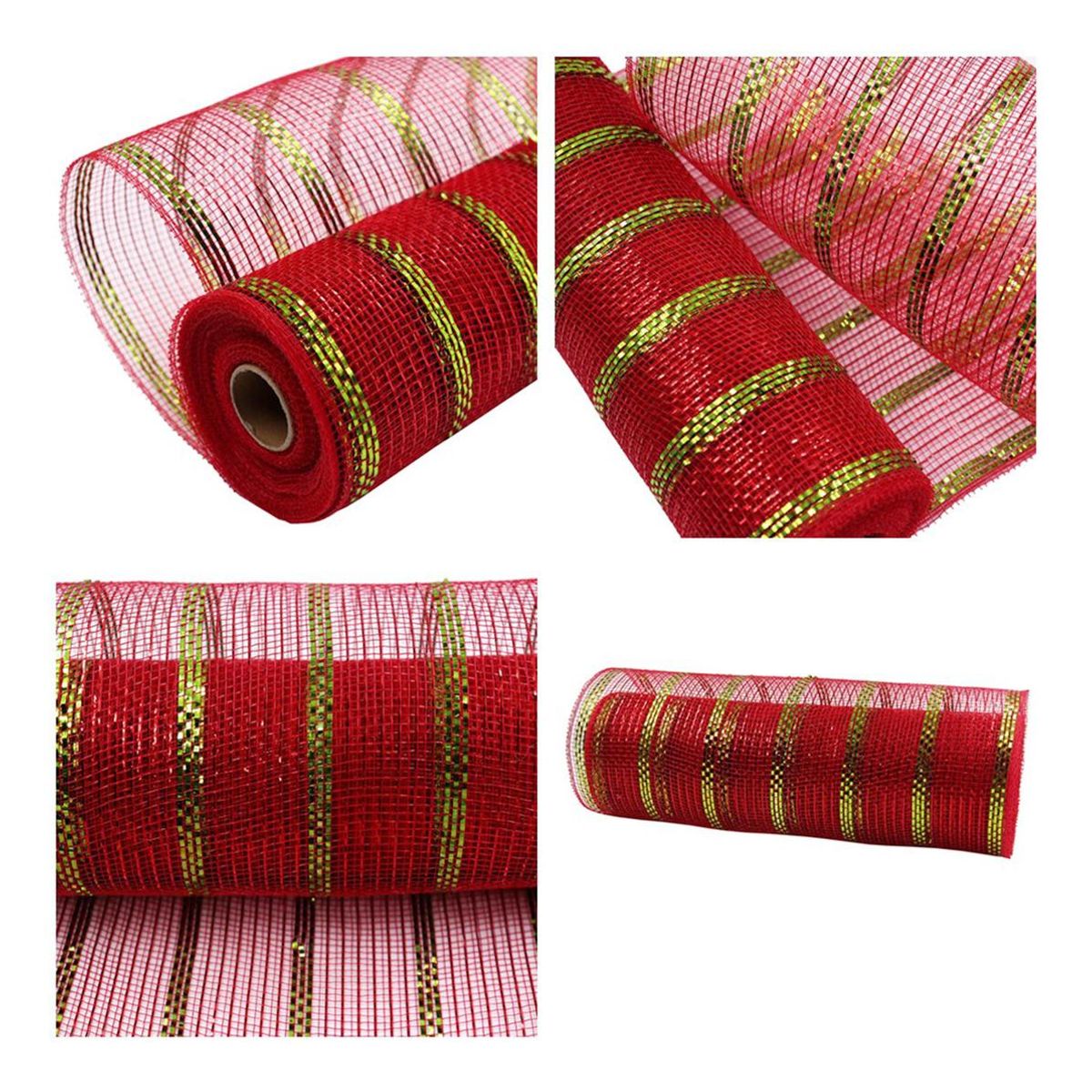 GENERICO - Rollo de Cinta Decorativa para Árbol de Navidad 52cm x 10m