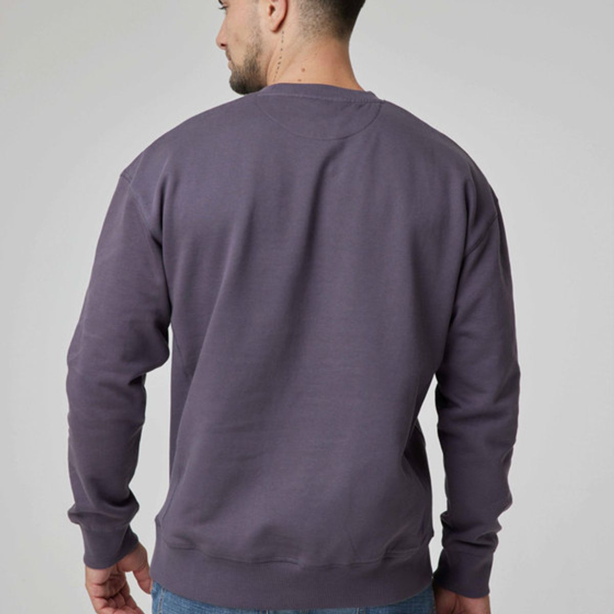 LEE - Poleron Hombre  Ls Crew Sws Original Grey