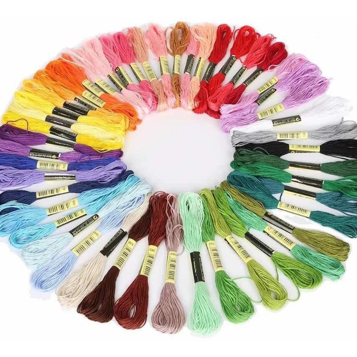GENERICO - Set de 24 Hilos de Colores para Bordado y Costura