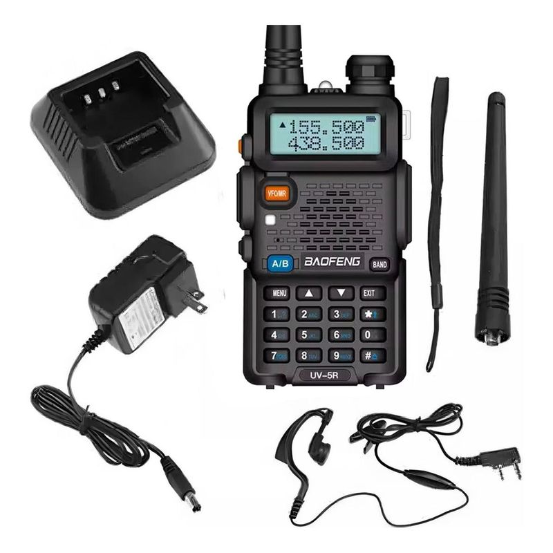 GENERICO - Walkie Talkie Doble Banda FM 128 Canales Portátil