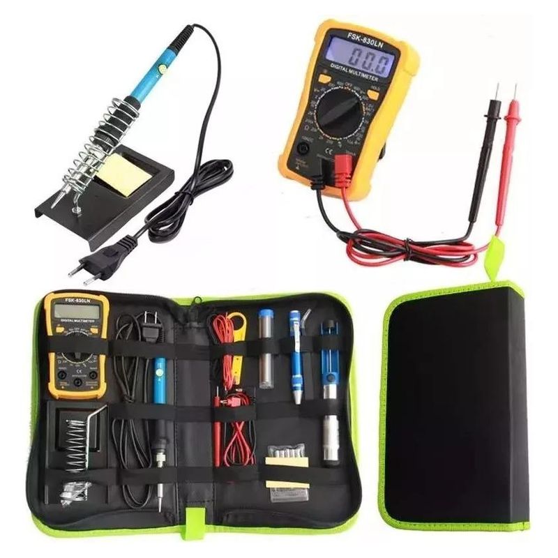 GENERICO - Kit de Soldadura con Cautín y Accesorios 60W