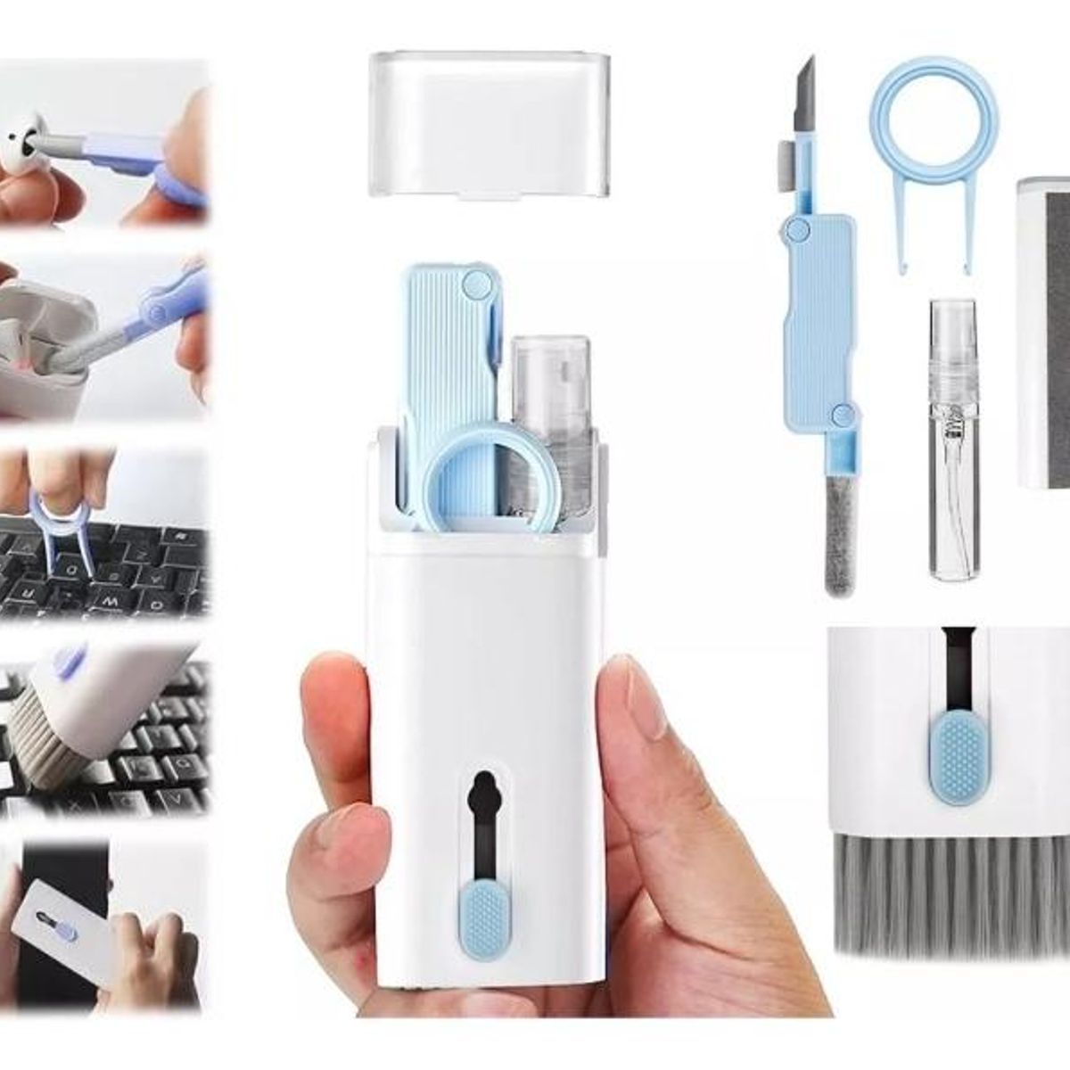 GENERICO - Kit de Limpieza 7 en 1 para Teclados y Dispositivos Electrónicos