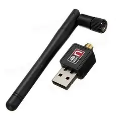 GENERICO - Antena USB WiFi Mini 24G y 5G 300Mbps con Conector USB