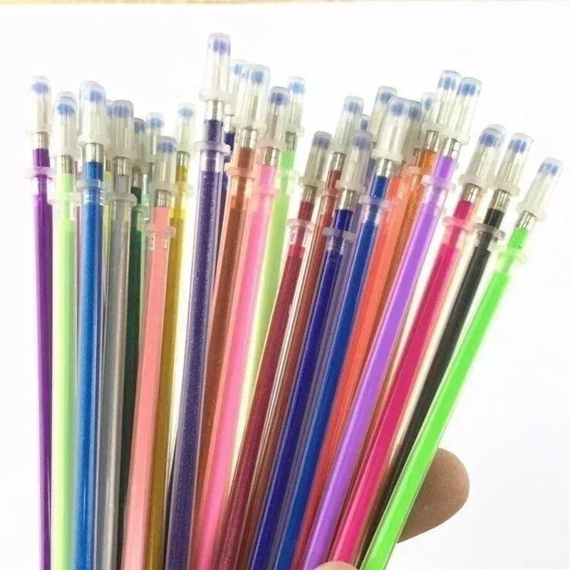 GENERICO - Recargas de Lápices de Colores Gel Brillantes 24 Unidades