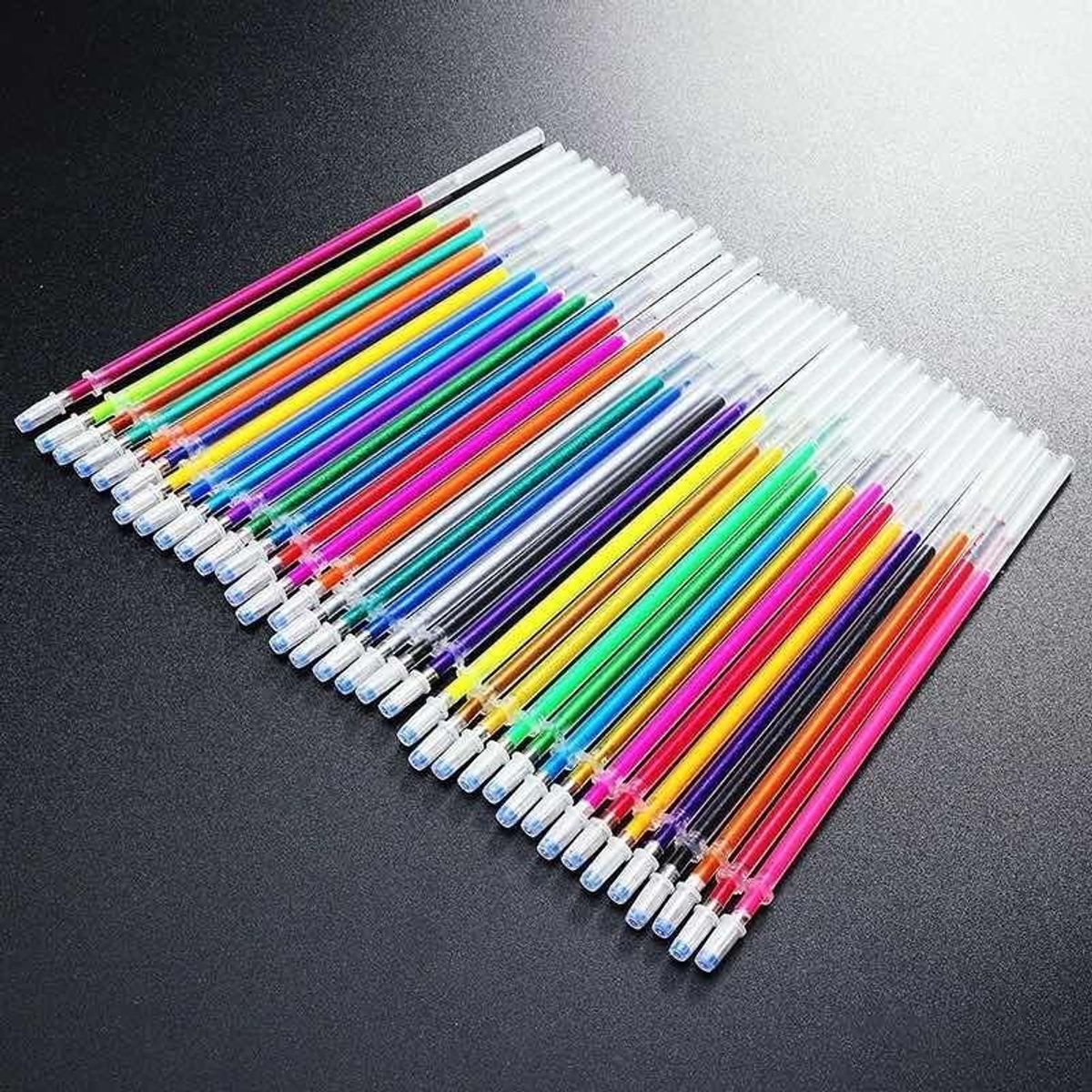GENERICO - Recargas de Lápices de Colores Gel Brillantes 24 Unidades
