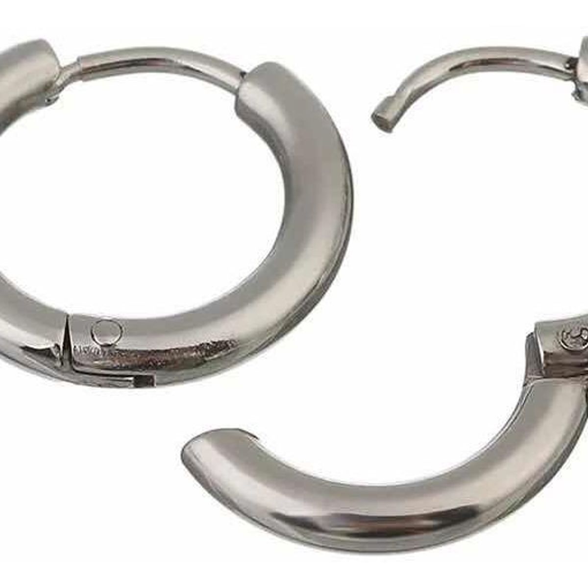 GENERICO - Pack de 2 Pares de Aros Tipo Argolla Elegantes