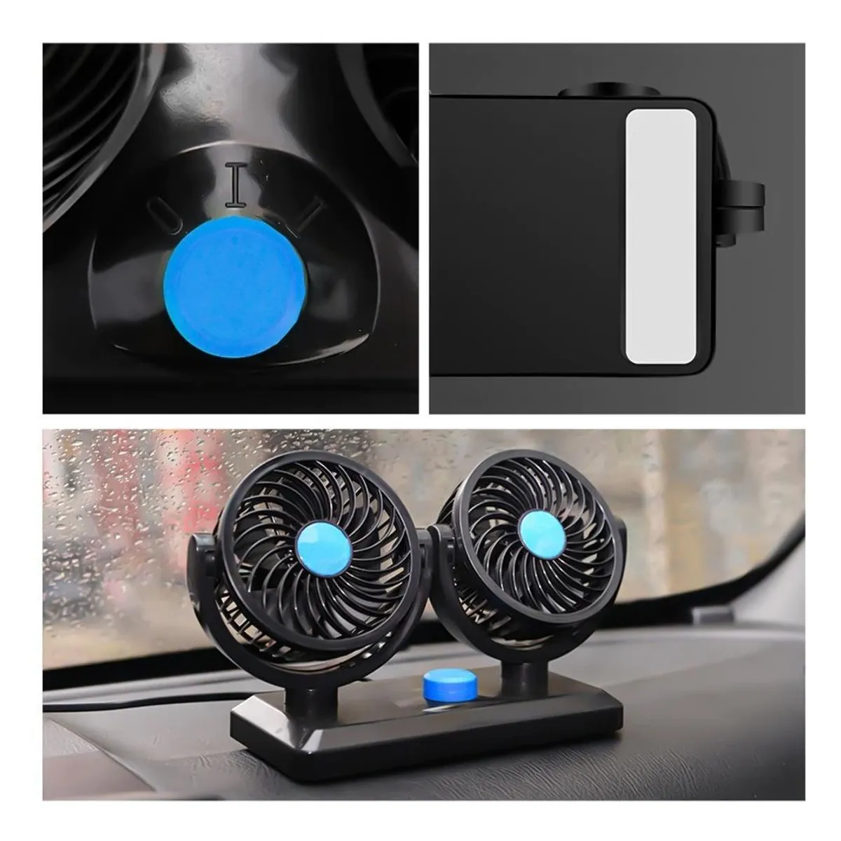 GENERICO - Ventilador Regulable para Auto - Rotación 360°