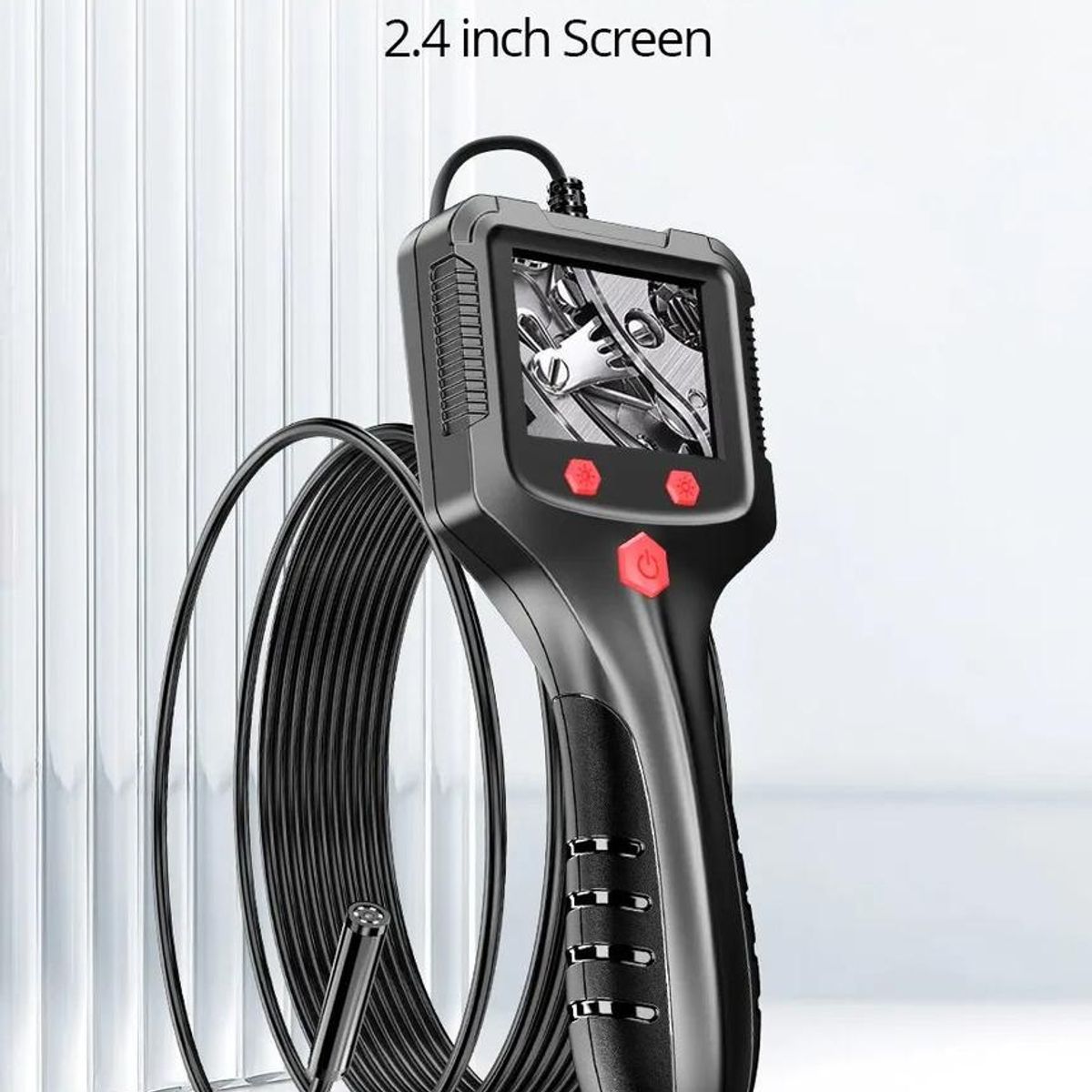 GENERICO - Endoscopio Industrial con Pantalla LCD 24" y Luz Ajustable