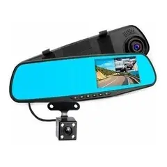 GENERICO - Espejo Retrovisor con Cámara Frontal y de Retroceso HD 1080p