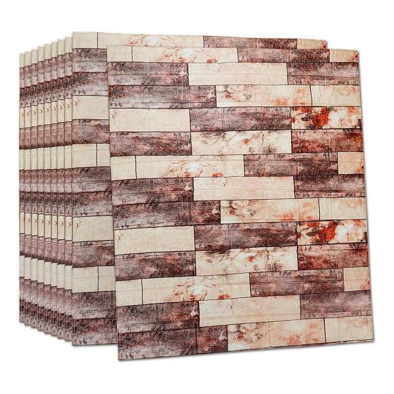 GENERICO - Paneles Autoadhesivos 3D de PVC para Decoración de Pared