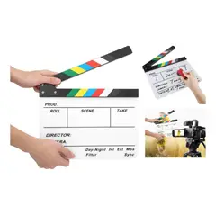 GENERICO - Claqueta Profesional para Filmación y Decoración Temática