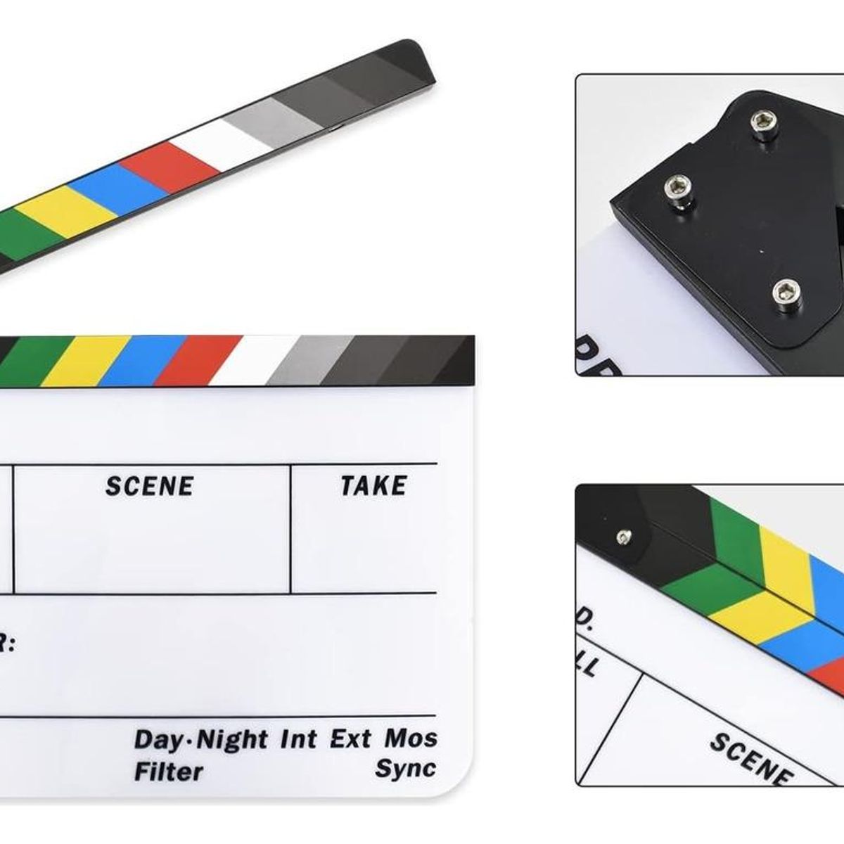GENERICO - Claqueta Profesional para Filmación y Decoración Temática