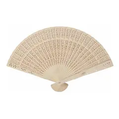 GENERICO - Abanico de Madera con Diseño Oriental para Bodas