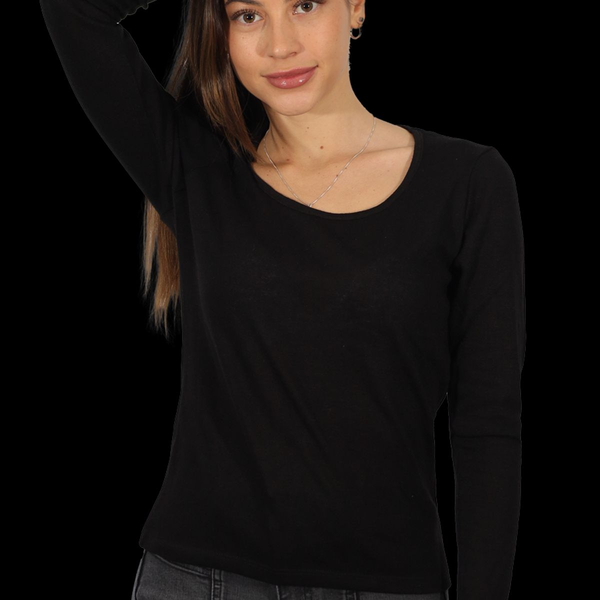 DIVINO JEANS - Polera Edita I Negra Divino Jeans - Negro