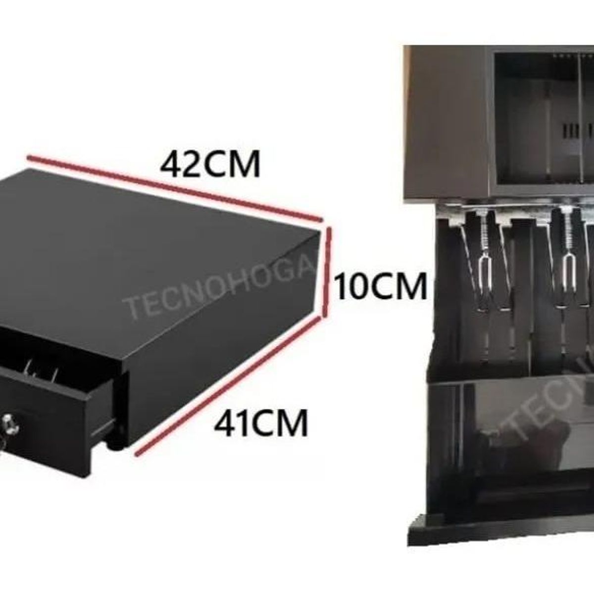 GENERICO - Gaveta de Dinero Metálica con Apertura Electrónica y Llave…