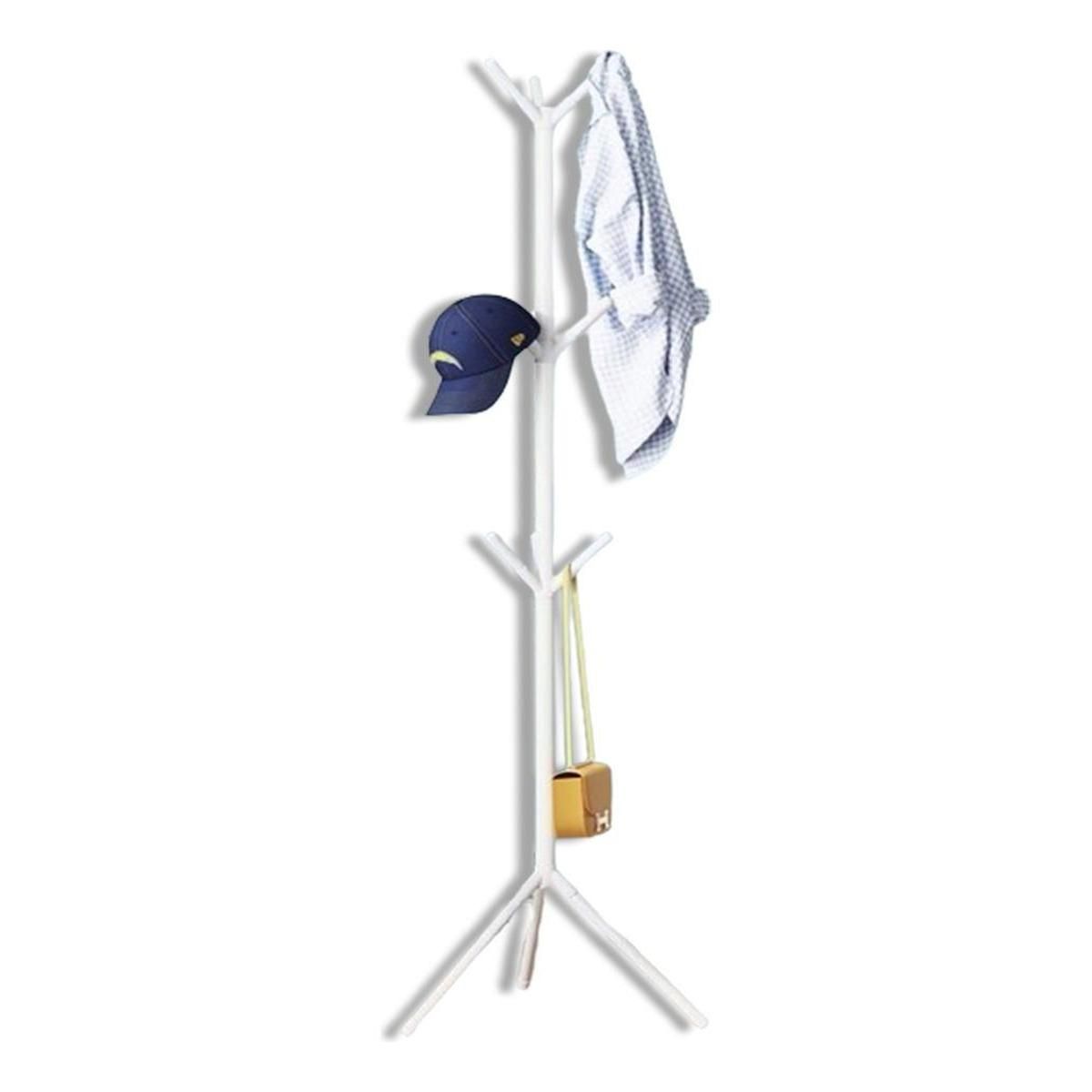 GENERICO - Perchero De Pie Trípode Metal Con 11 Ganchos