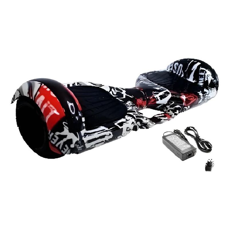 GENERICO - Patineta Eléctrica Bluetooth con Luces y Casco Protector