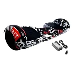 GENERICO - Patineta Eléctrica Bluetooth con Luces y Casco Protector