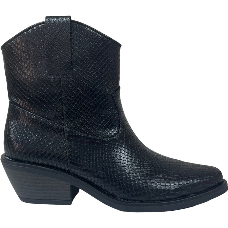 DETOGNI - Botin Mujer Negro Texas Detogni