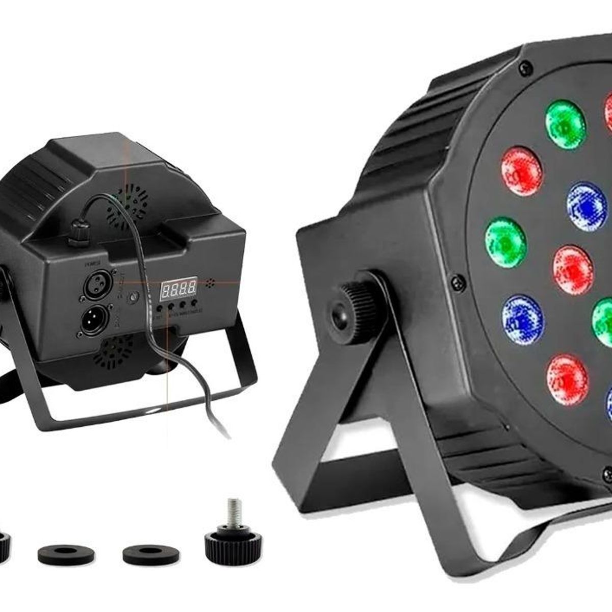 GENERICO - Foco LED Slim PAR 64 RGB Proyector Multicolor para Eventos
