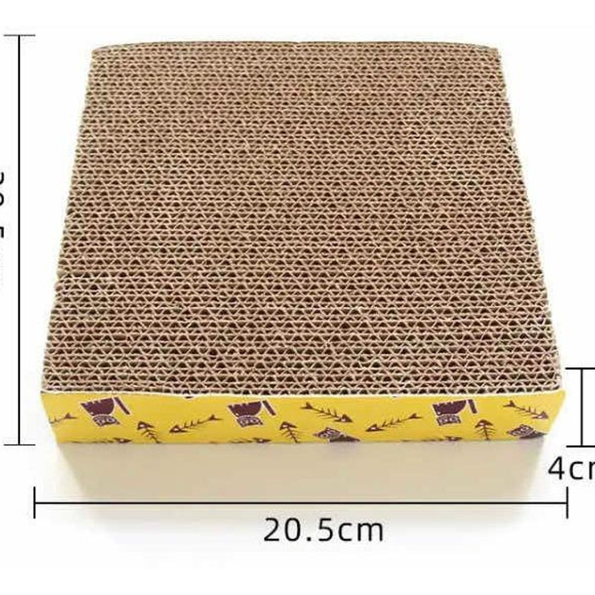 GENERICO - Rascador Pequeño de Cartón Corrugado para Gatos