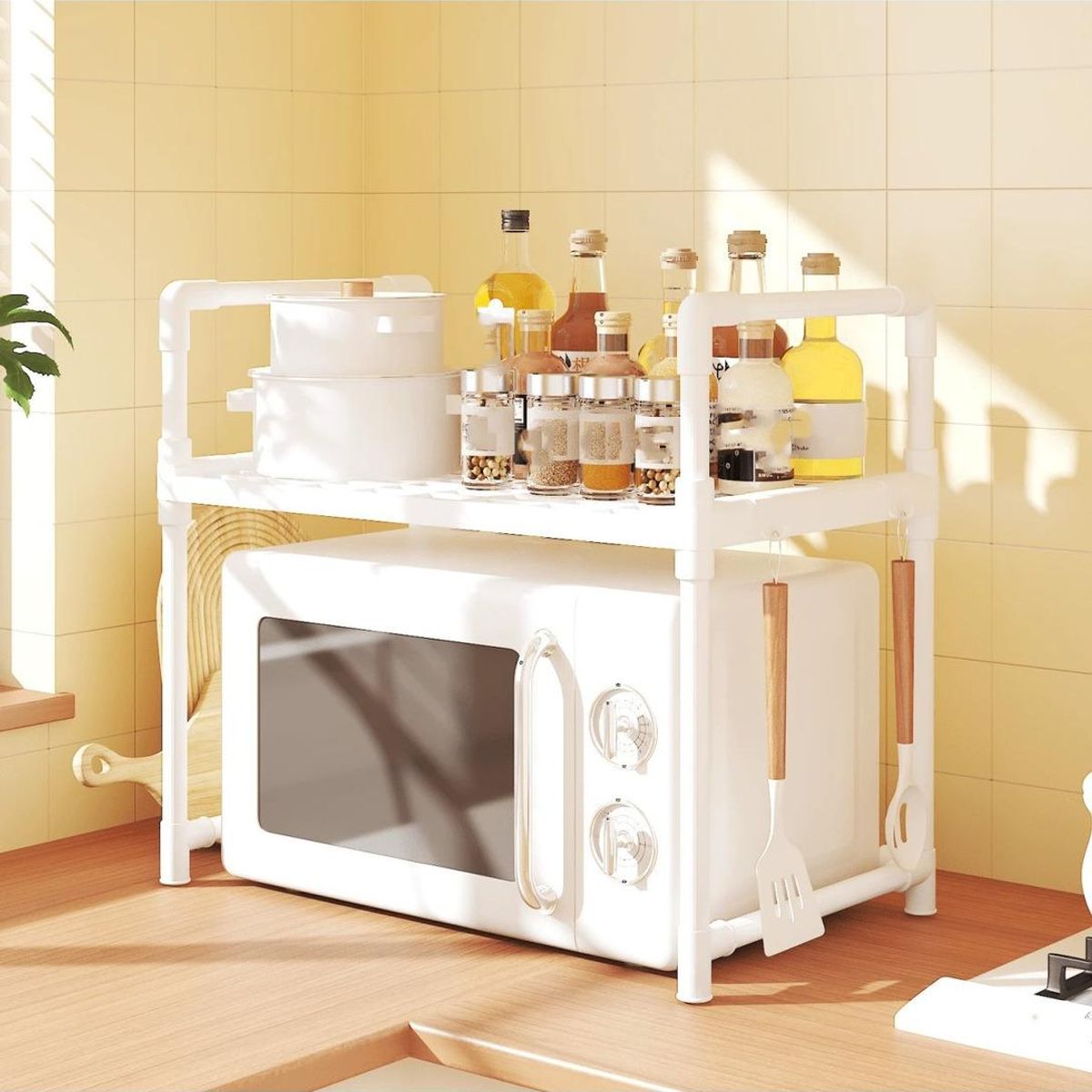 GENERICO - Estante Organizador para Microondas y Cocina…