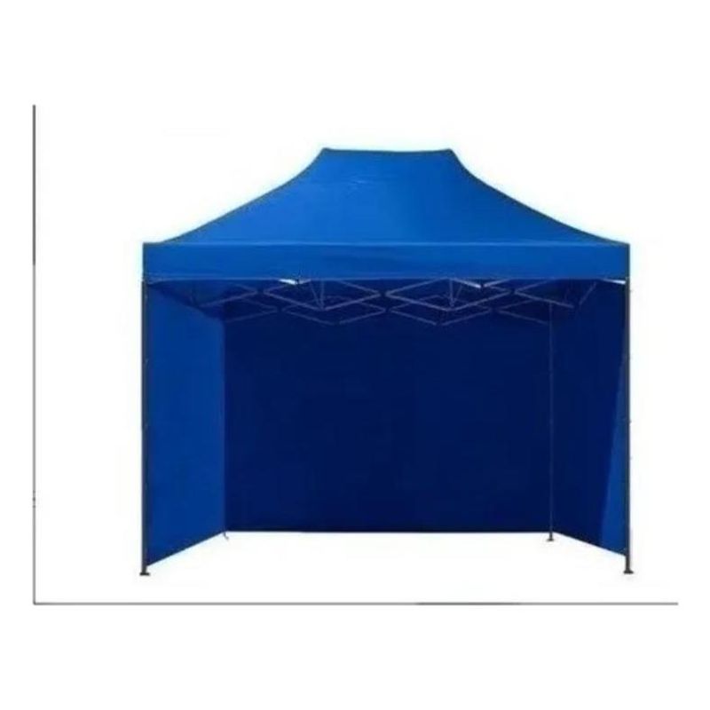 GENERICO - Funda Lateral Impermable Azul para Toldo 3x3 con 3 Paredes