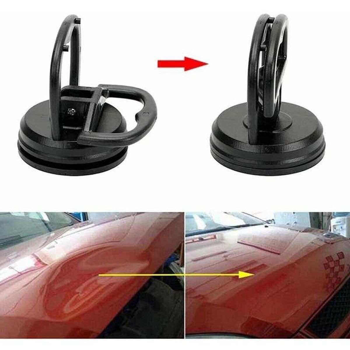 GENERICO - Set de 5 Ventosas para Reparación de Vehículos