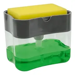 GENERICO - Dispensador de Jabón Esponja con Recipiente Color Gris
