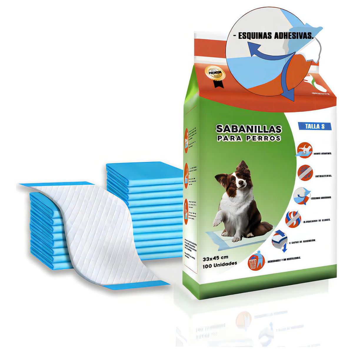 GENERICO - Sabanillas Absorbentes para Entrenamiento de Perros 33x45 cm