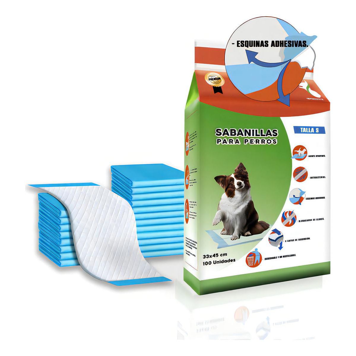 GENERICO - Sabanillas Absorbentes para Entrenamiento de Perros 33x45 cm